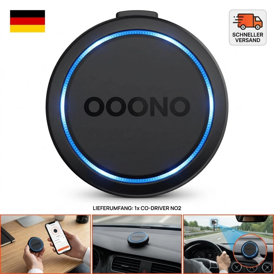 OOONO Co Driver NO2 [NEUES Modell 2025] Optimierter Co Driver fürs Auto Warnt - Bild 1 von 1