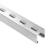 5 Feet Length Strut Channel Trolley Track,1-5/8" high and Wide 12 Gauge Metal...