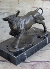 Picasso Tribute Bull Sculpture - Mavchi`s Handmade Bronze Hot Cast Figurine Gift