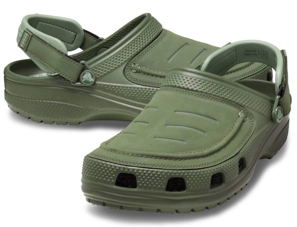 Crocs Yukon Vista II Lite Ride Men's Army Green Clogs Size Men’s 9 New