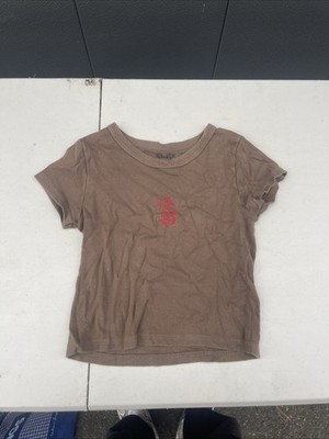 John Galt Women's Brown T-Shirt Size Small Cowgirl Graphic Dragon