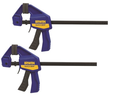 Irwin Quick-Grip 150 mm (6'') Mini-Klemme - 2er-Pack, Einhand-Stabklemmen, Multi