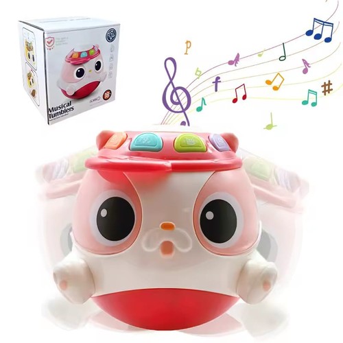 Baby Musical Drum Toys Light Up Toys with Music for 6-18 Months, Sensory Toys