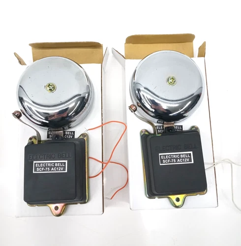 UNBRANDED ELECTRIC BELL SCF-75 3" GONG DIAMETER 12VAC **LOT OF 2**