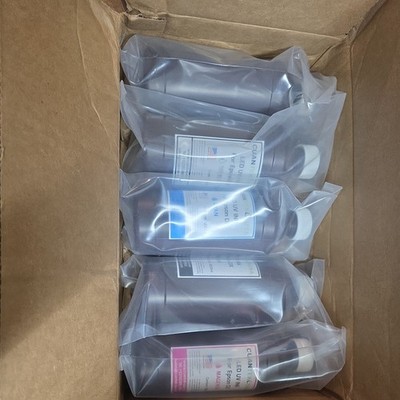 UV LED Inks 5 x 500ml CMYKW for Epson i3200 DX5 DX7 XP600 L800 DTF - MADE IN USA