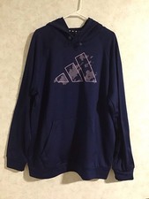 NEW Game and Go Camo  Blue adidas Men's XL Hoodie/Hooded Sweatshirt.