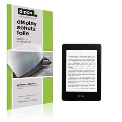 2x Schutzfolie matt für Kindle Paperwhite 6 Zoll 2012 Displayschutzfolie Folie