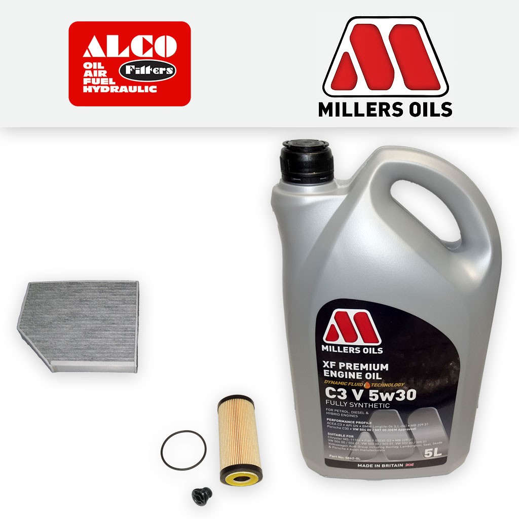 SERVICE KIT for AUDI A5 8T 1.8 2.0 TFSI OIL CABIN FILTERS +XF 5w30 OIL 2011-2017