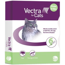 Vectra for Cats Flea Treatment Prevention for Large Cats Over 9 lbs. 6-Month...