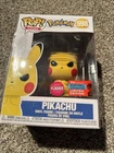 Funko Pop Games Pokemon Pikachu 598 Flocked 2020 Fall Convention LE Vinyl Toy