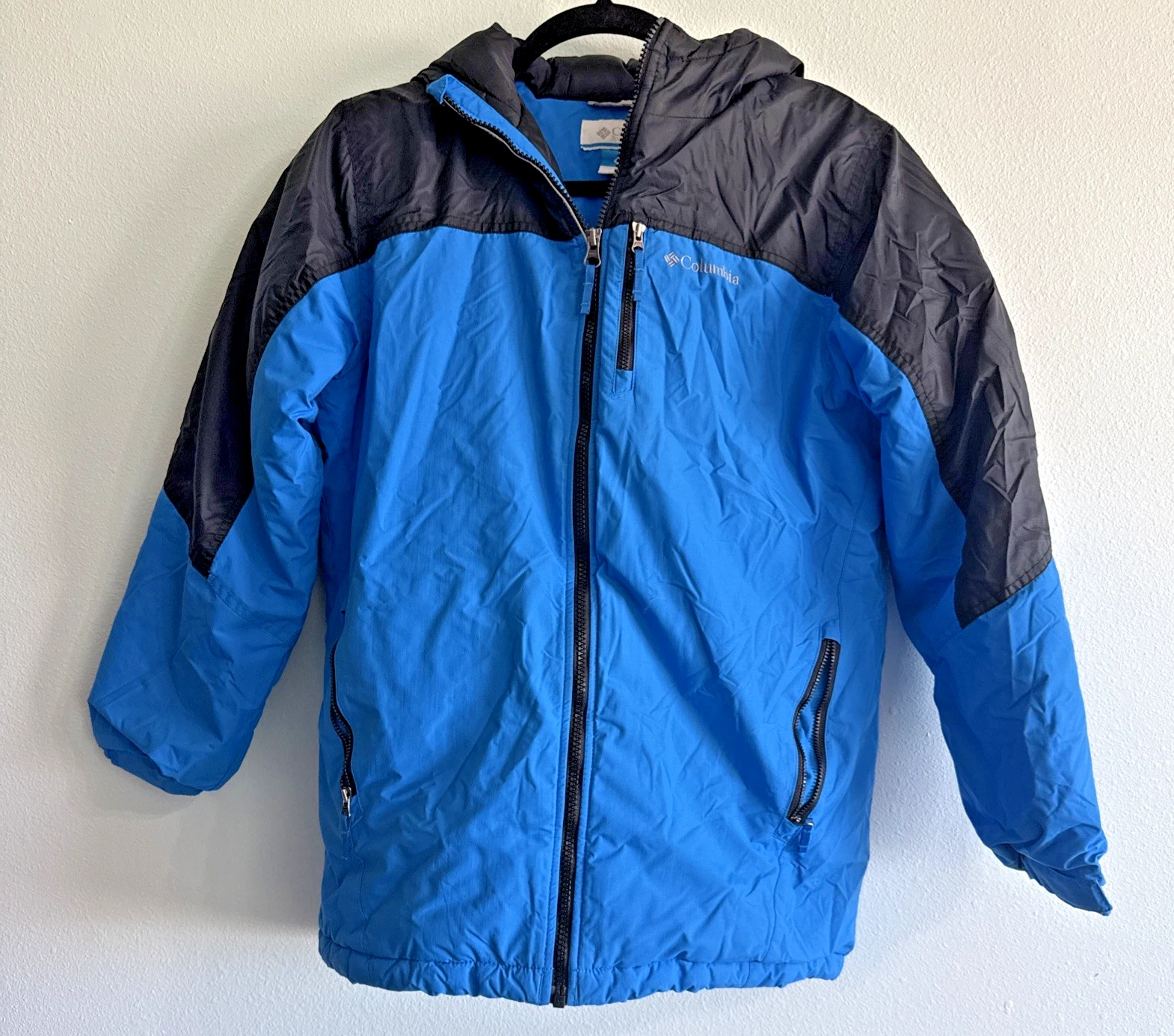 Columbia Sportswear Youth Hooded Jacket L 14-16 Black & Blue Winter Warm coat
Opens in a new window 