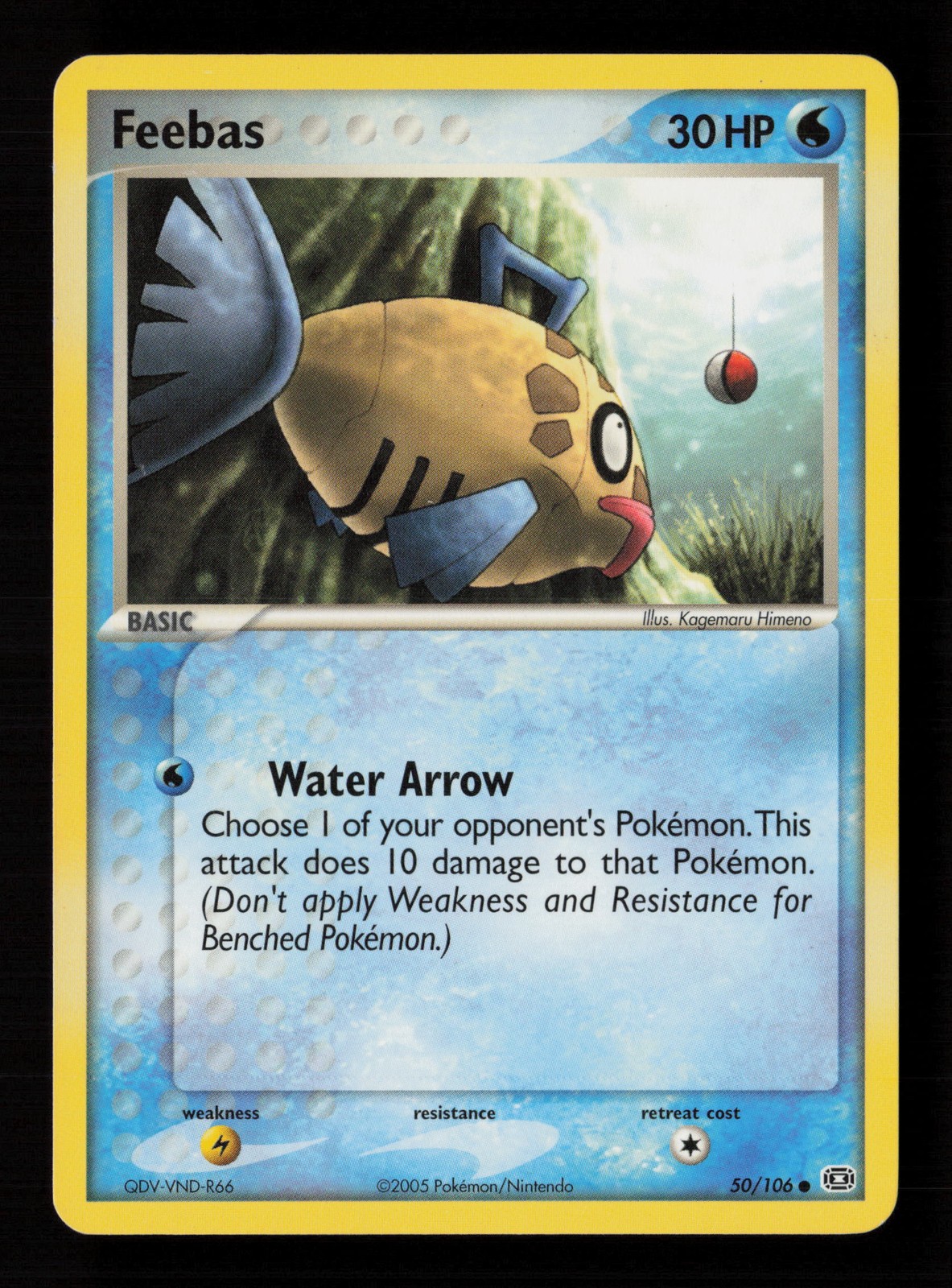 Feebas 50/106 Emerald Pokemon Card -B9
