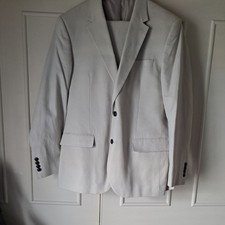 M&S Gents Cream Cotton Suit