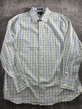 Banana Republic Wrinkle Resist Slim Fit Button Up Shirt XXL Long Sleeve Check