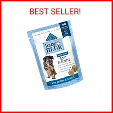 Blue Buffalo Baby BLUE Soft Biscuits Natural Puppy Dog Treats, Chicken & Carrots