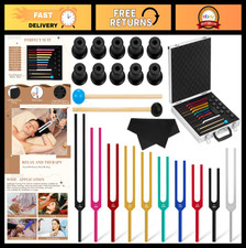 Chakra Tuning Fork Set for Healing, Sound Therapy, Yoga Meditation - 174Hz-963
