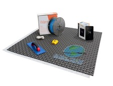 Suntouch Custom Floor Heating Kit w/ Thermostat Cable HeatMatrix Membrane Trowel