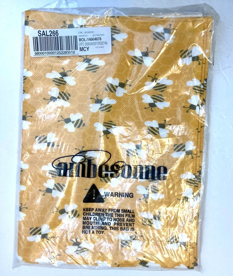 AMBESONNE YELLOW HONEY BEE PLACEMAT SET OF 4 100% POLYESTER 12.5"x18.5" NEW - Image 3 of 4