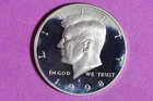 ESTATE FIND 1998 S SILVER PROOF Kennedy Half Dollar #K61529