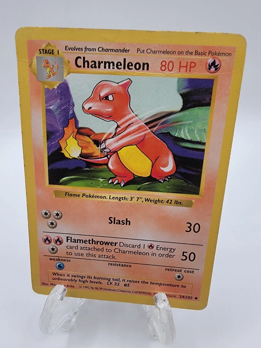 Charmeleon Pokémon TCG Shadowless Individual Collectible Card Game