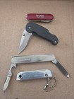 4 Advertising Pocket Knifes Bruce Floors, Grizzly Tobacco, Moose Lodge And G.M. — photo 1