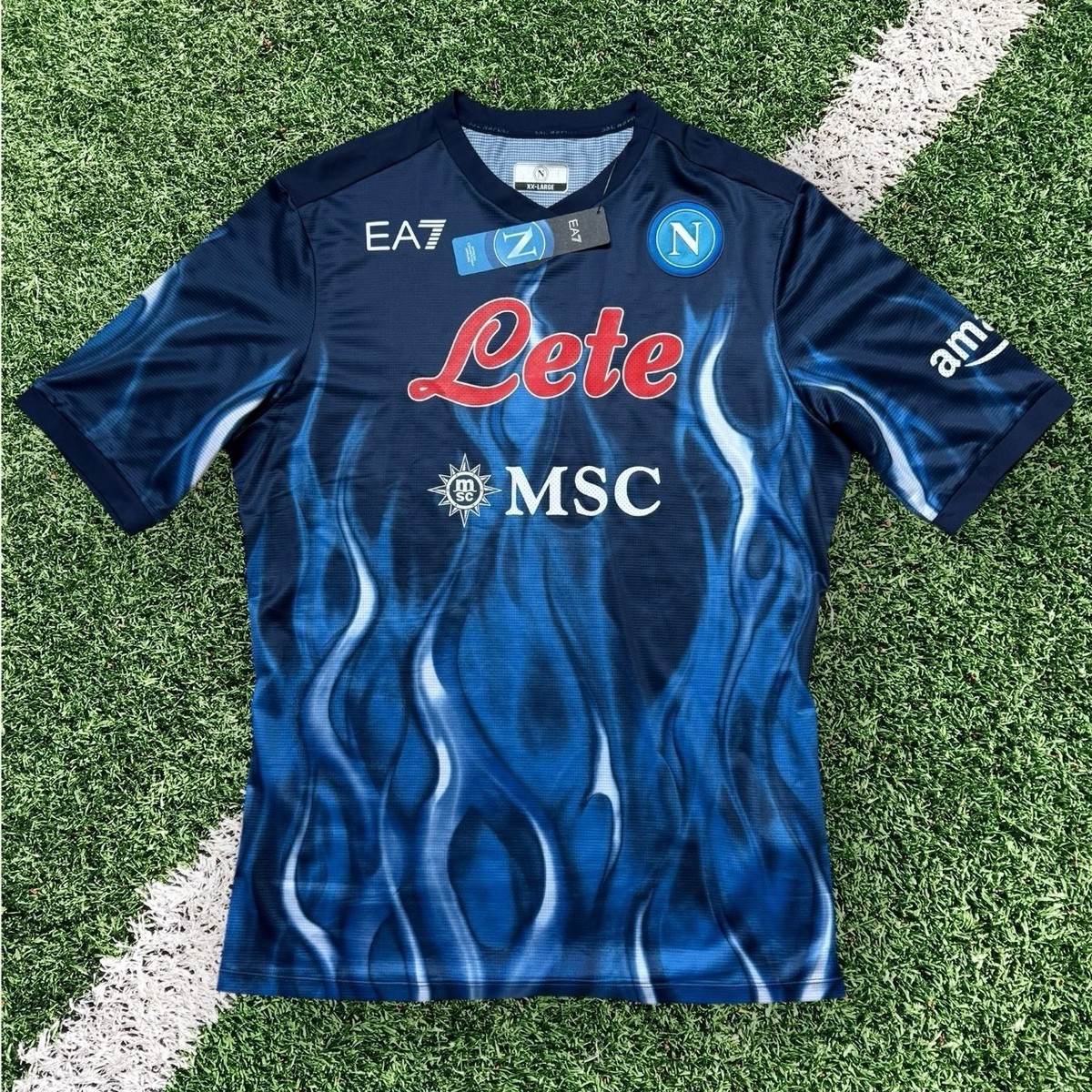 SSC Napoli 2021/22 3rd Shirt Insigne #24 EA7 Third Soccer Jersey