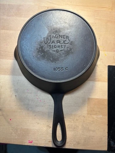Vintage Wagner Ware Sidney -O- #5 Cast Iron Skillet 1055 C