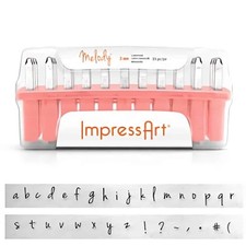 ImpressArt s Melody 3mm Uppers Alphabet letter metal stamping