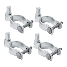  1-7/8" Chain Link Gate Hinge 4 PCS, Galvanized Pipe Post Hinge 1-7/8" (4 PCS)