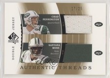 2003 SP Authentic Gold 17/25 Chad Pennington Santana Moss #DJC-CP/SM kq9
