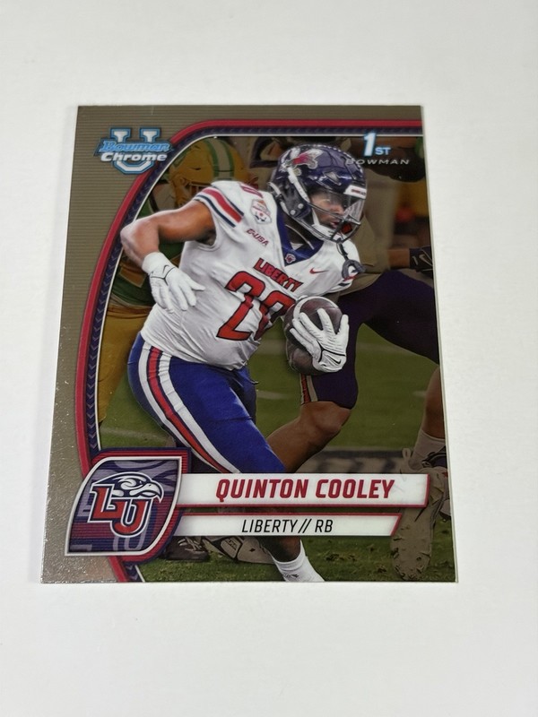 Quinton Cooley 2024 Bowman University U Chrome 1st #147 Liberty Flames