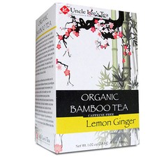 Thé Bio En Bambou Citron Gingembre 18 Sachets Par Uncle Lees Teas