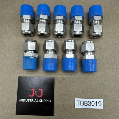 HAM-LET 3/8 C X 3/8 Stainless Steel Male Straight To Compression || (9) NEW  