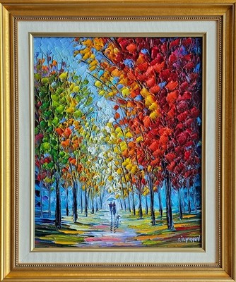 Slava Ilyayev ORIGINAL PAINTING Hand Signed oil impasto Joy on a