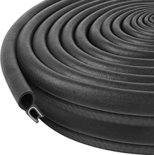 Kikerike Automotive Door Weather Stripping 50Ft Car Rubber Edge 