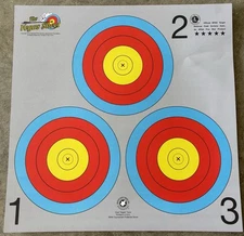Maple Leaf  Target Dual Vegas  3 Spot / 1 Spot Archery 17” x 17”. 500pcs Targets