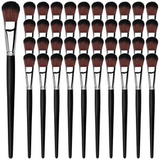 Colarr 40 Pcs 1 Inch Mop Brush for Acrylic Painting, Black