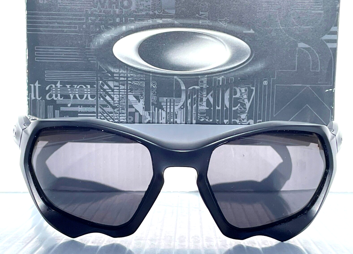 NEW Oakley PLAZMA Matte Black POLARIZED Galaxy Black lens Sunglass