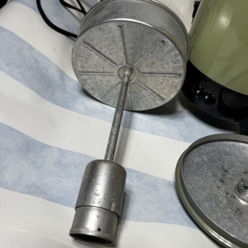 Vintage elektrische Kaffeemaschine Avocado grün 22 Tassen Aluminium IOB Farbmodus C929337 - Bild 12 von 24