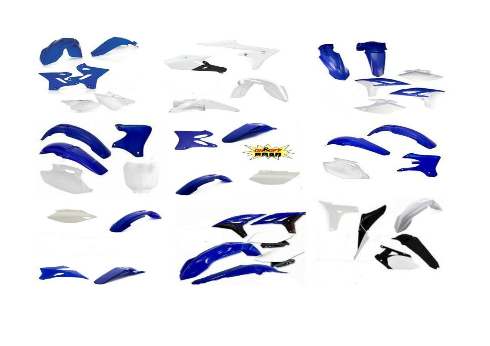 Plastic YAMAHA WRF 450 ultra résistant aux chocs et rayures pour enduro extrême