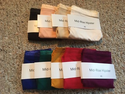 Knickey Subset Mid-Rise Hipster Underwear Undies Panties XS Women Organic Cotton
