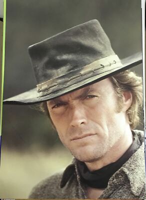 Clint Eastwood 90's Vintage Cowboy Hat Poster 22 X 34 | eBay