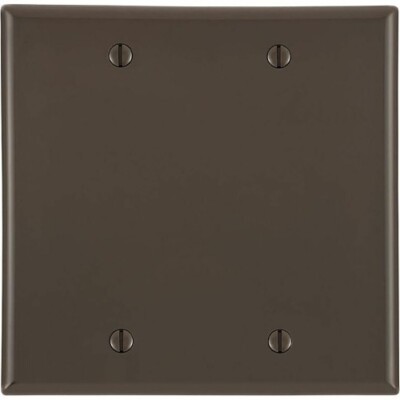 a　2000 Leviton 80725 2-Gang Blank Wall Plate, Standard Size