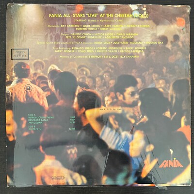 Fania All Stars - Live At The Cheetah Vol.1 EXCELLENT TO SHRINK