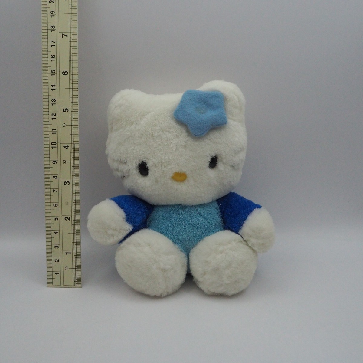 Hello Kitty ぬいぐるみ ブルー JK13 Hello Kitty Blue Sanrio 2000 Plush 5.5