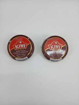 (Lot Of 2) KIWI  Brown Shoe Polish Paste  1.125 oz. (32 g)