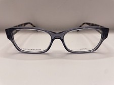 TOMMY HILFIGER TH 2055 RECTANGULAR CLEAR BLUE EYEGLASS FRAMES 54-15-140 NWT