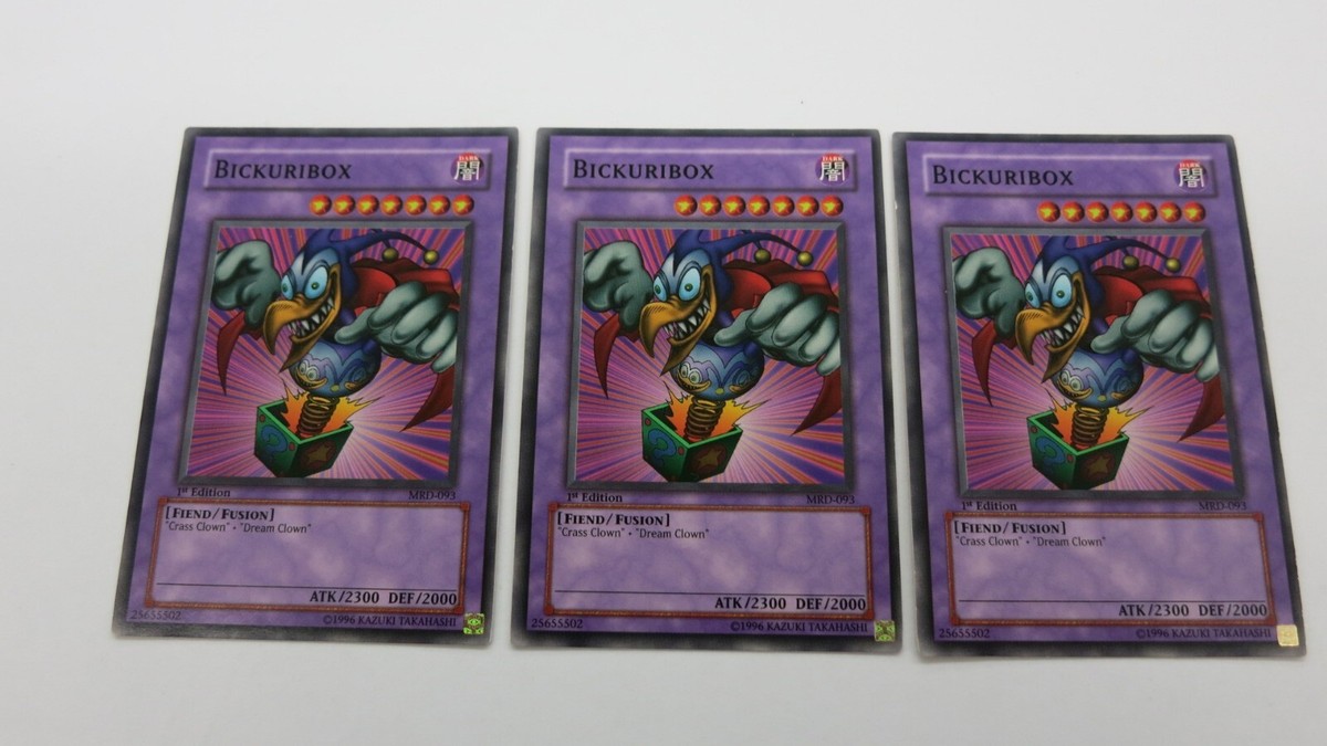3x BICKURIBOX FUSION METAL RAIDERS 1ST EDITION MRD-093 COMMON