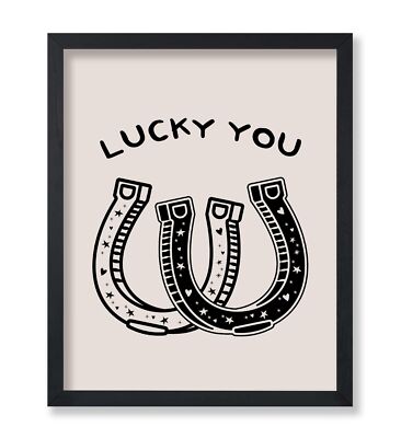 Poster Master Lucky You Poster - Retro Cowgirl Print - Western Art - Wild Wes...