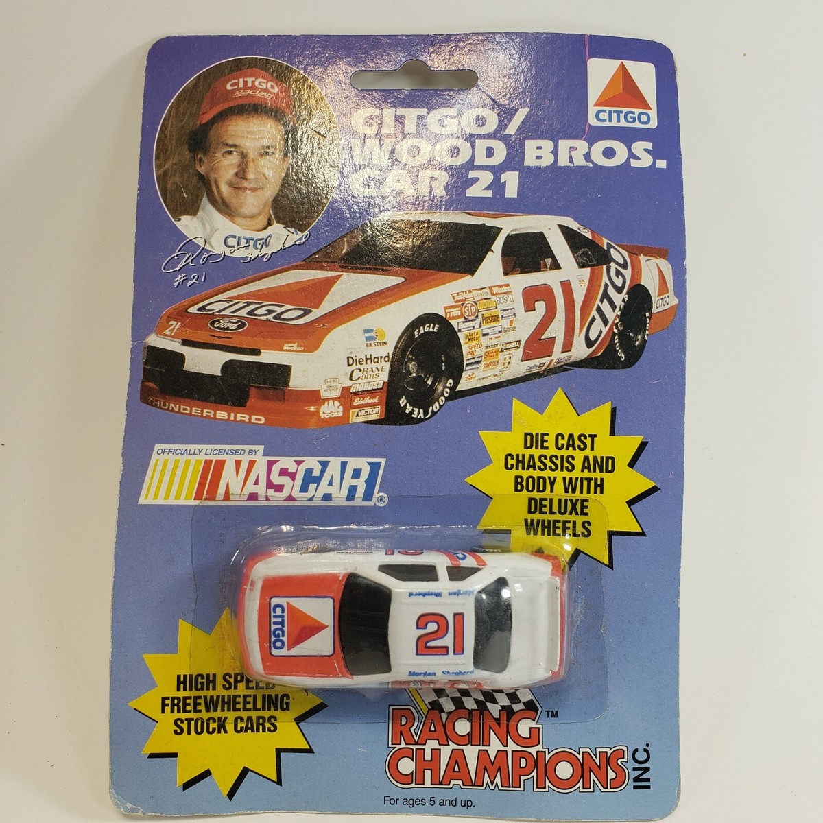 Racing Champions Citgo Wood Bros Car #21 Nascar Ford